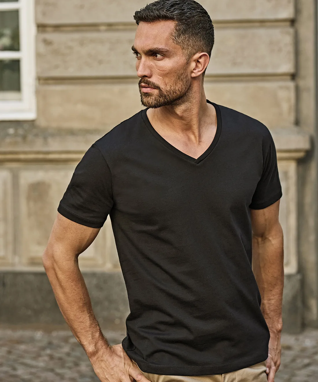 T-shirt Col V Homme