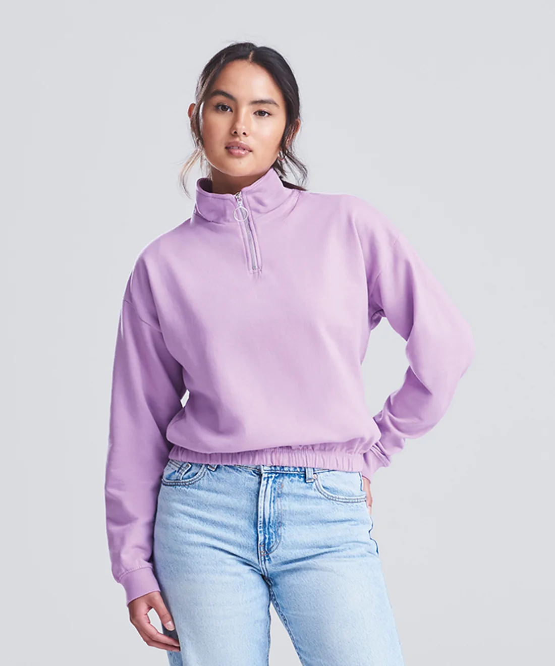Quarter Zip Oversize Femme