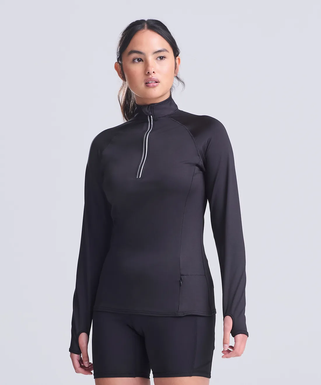 Quarter Zip Fit Femme